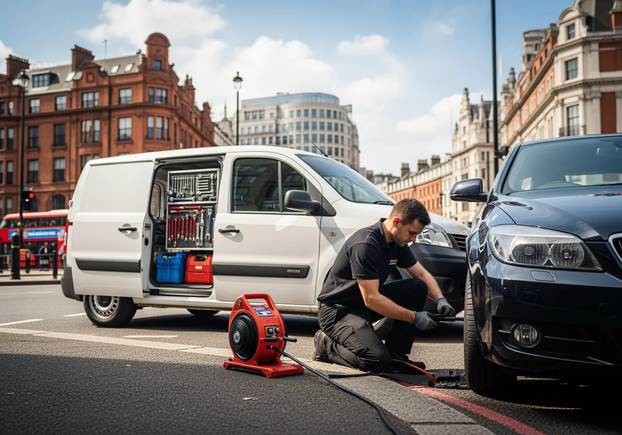 Mobile puncture repair near me in London – expert roadside tyre service