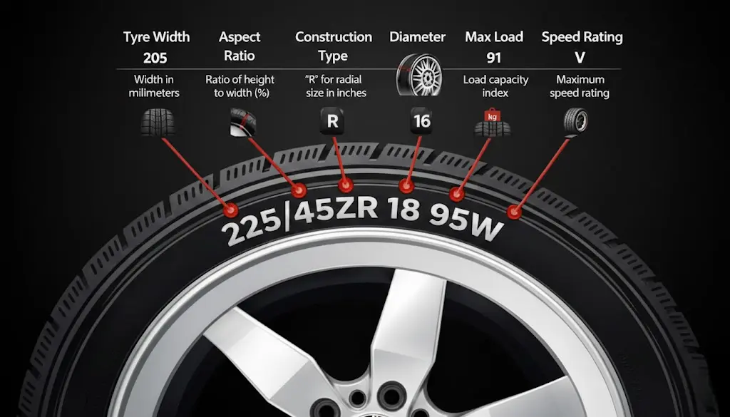 Tyre Size Guide Near Me in London and any UK nationwide location and any UK nationwide location